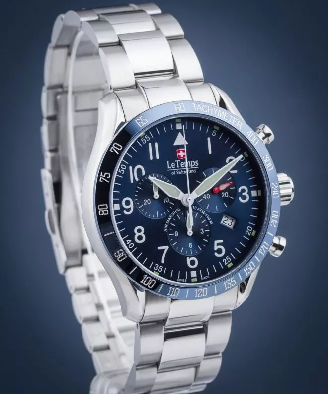 Zegarek męski Le Temps Air Marshal Chronograph LT1041.13BS01