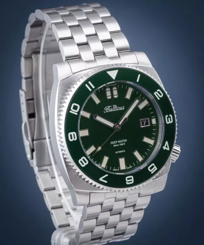 Zegarek męski Balticus Deep Water Green SET Limited Edition BAL-DWRG (BLT-DWRG)