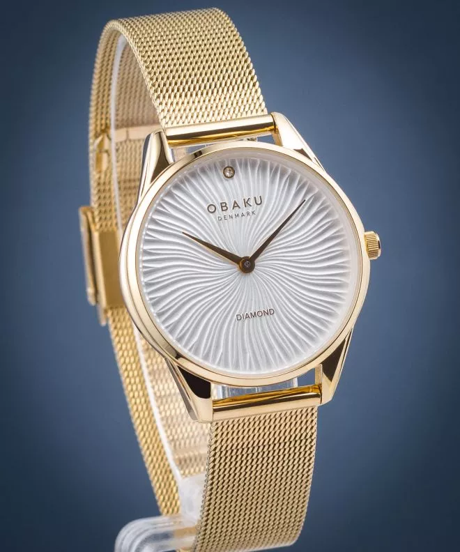 Zegarek damski Obaku Smykke Gold V297LXGIMG