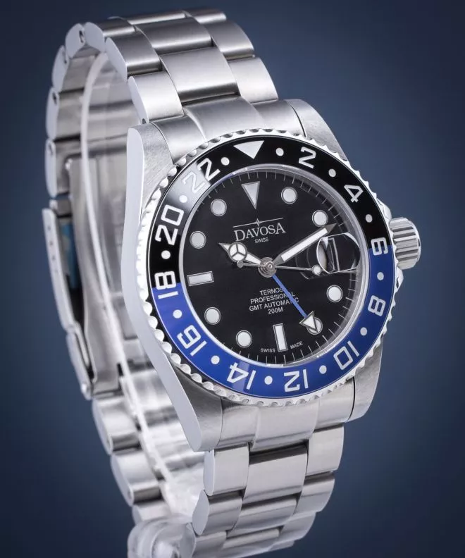 Zegarek męski Davosa Ternos Professional TT GMT WaveSl Automatic 161.571.45W