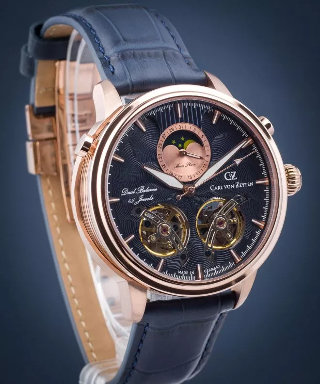 Zegarek męski Carl von Zeyten Durbach Open Heart Automatic Limited Edition CVZ0060RBLS