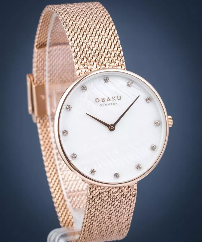 Zegarek damski Obaku Glans Roses V288LXVWHV