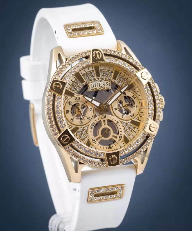 Zegarek damski Guess Queen Skeleton GW0536L2
