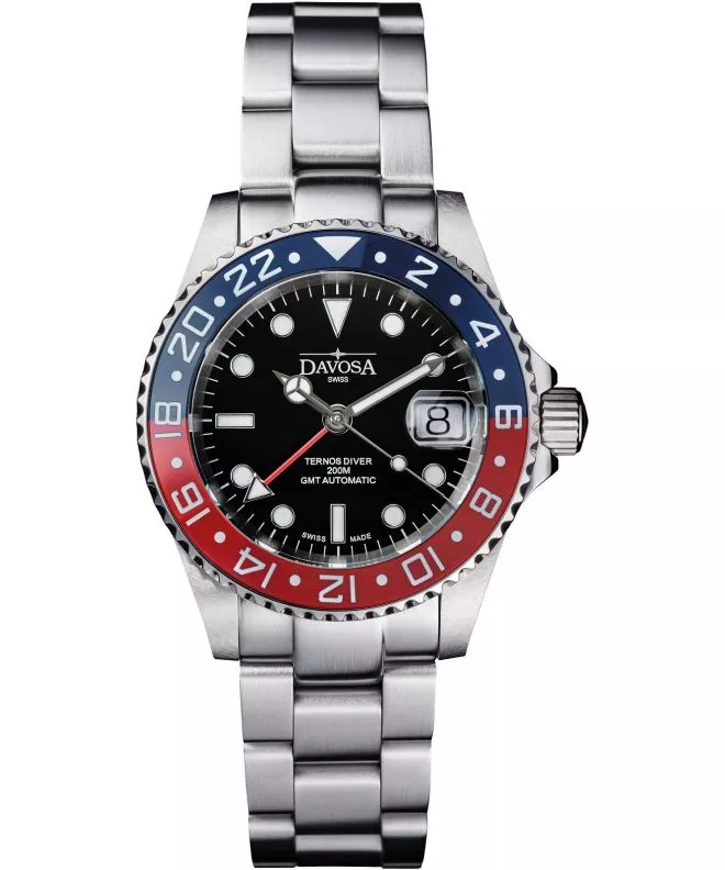Zegarek męski Davosa Ternos Diver Ceramic GMT WaveSI Automatic 161.590.60W
