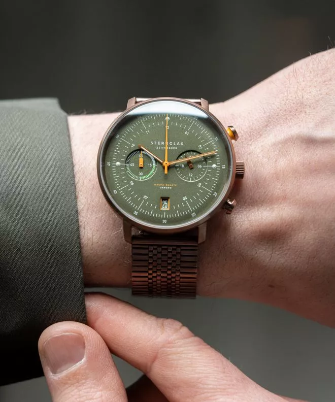 Zegarek męski Sternglas Hamburg Mecha-Quartz Chrono S01-HC35-ME10