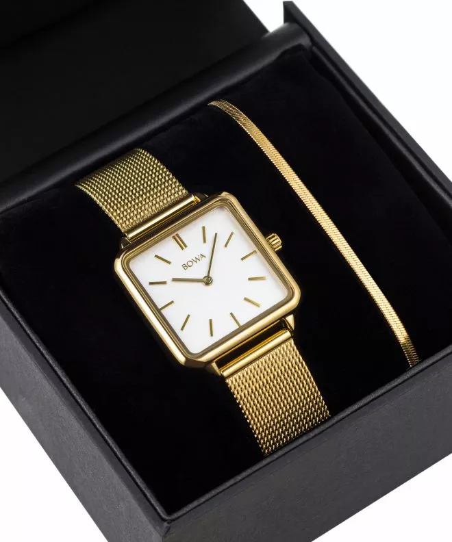 Zegarek damski BOWA Vienna White Gold Mesh 29 Gift Set VI294-24-164M-419-03