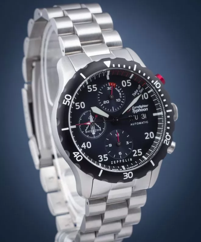 Zegarek męski Zeppelin Eurofighter Automatic Chronograph Limited Edition 7218M-3