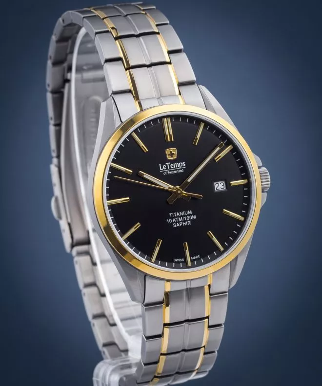 Zegarek męski Le Temps Titanium LT1025.65TB02