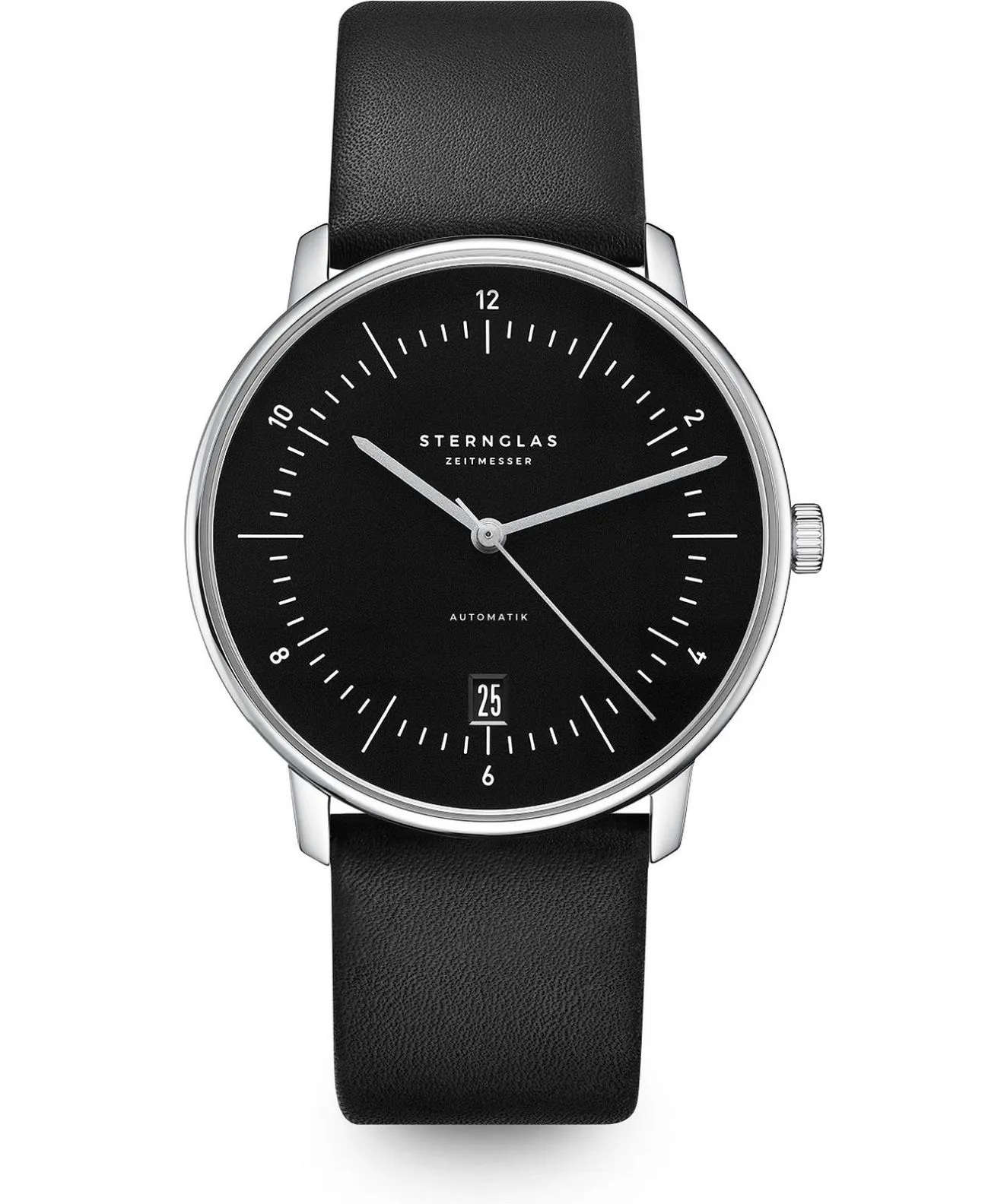 Zegarek męski Sternglas Naos Piano Black Automatic S02-NA53-PR07