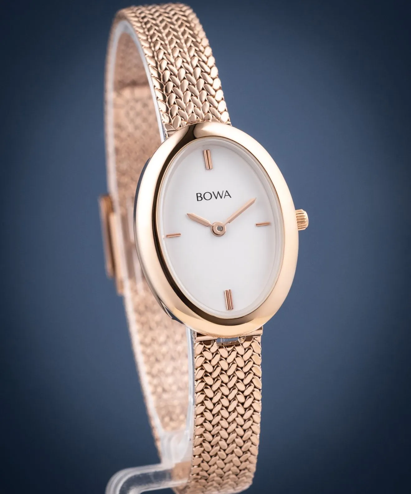 Zegarek damski BOWA Oslo White Rose-Gold Mesh 23 OS237-27-107M