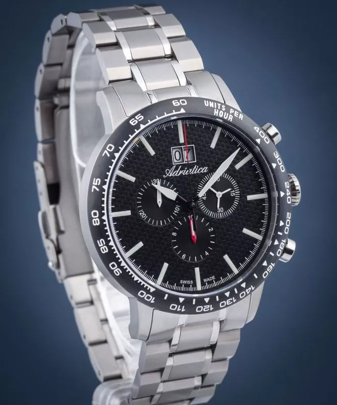 Zegarek męski Adriatica Chronograph SET A8383.4114CH
