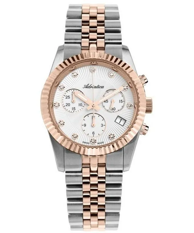 Zegarek damski Adriatica Classic Chronograph A3809.R143CH