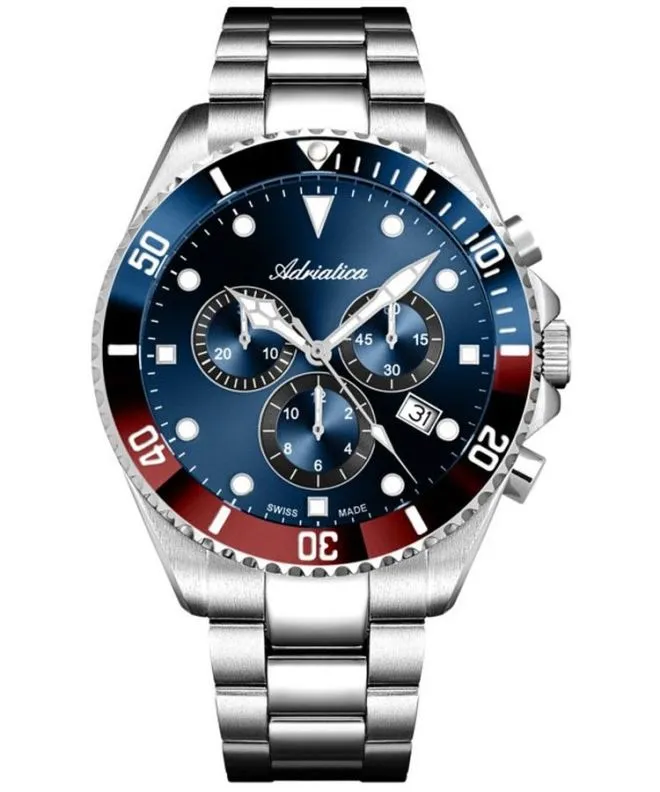 Zegarek męski Adriatica Classic Chronograph A8347.T195CHR