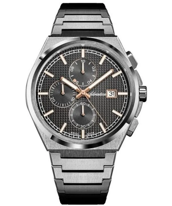Zegarek męski Adriatica Classic Chronograph A8348.S1R6CH