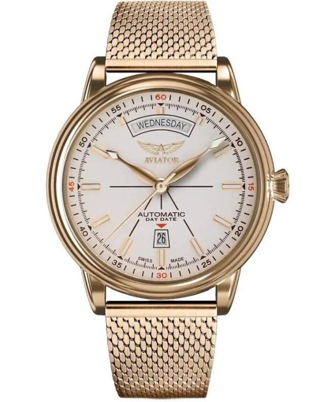 Zegarek męski Aviator Douglas Day-Date Automatic Limited Edition V.3.20.1.147.5