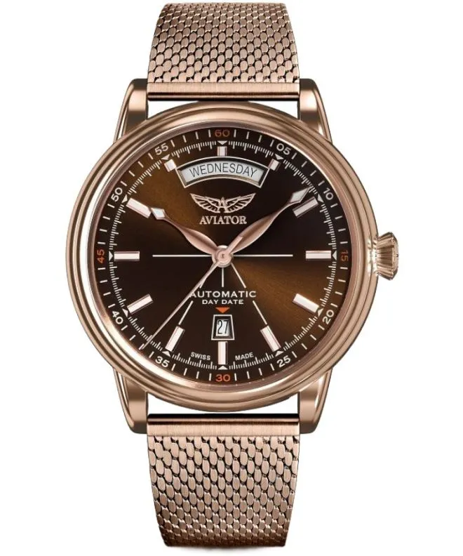Zegarek męski Aviator Douglas Day-Date Automatic Limited Edition V.3.20.2.226.5