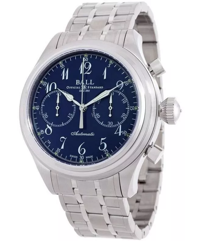 Zegarek męski Ball Trainmaster Canonball Automatic Chronograph CM1052D-S7J-BE