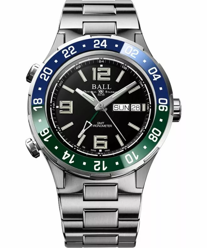 Zegarek męski Ball Roadmaster Marine GMT Automatic Titanium DG3000A-S9CJ-BK