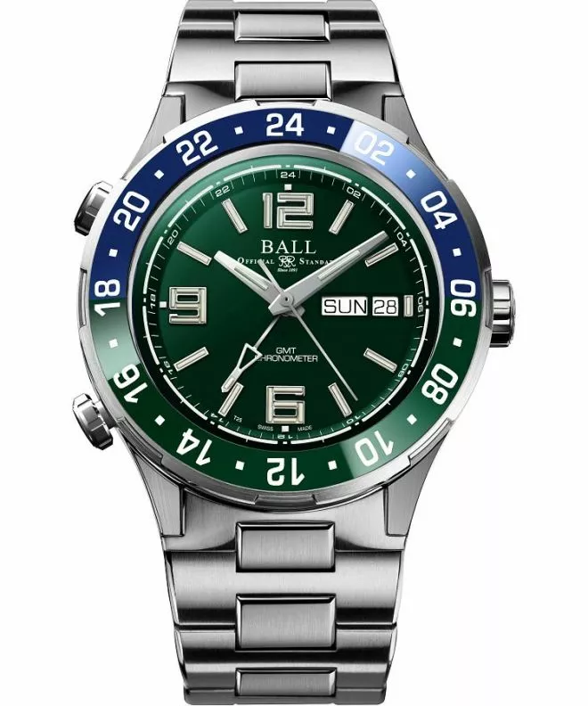 Zegarek męski Ball Roadmaster Marine GMT Automatic Titanium Chronograph Limited Edition DG3000A-S9CJ-GR