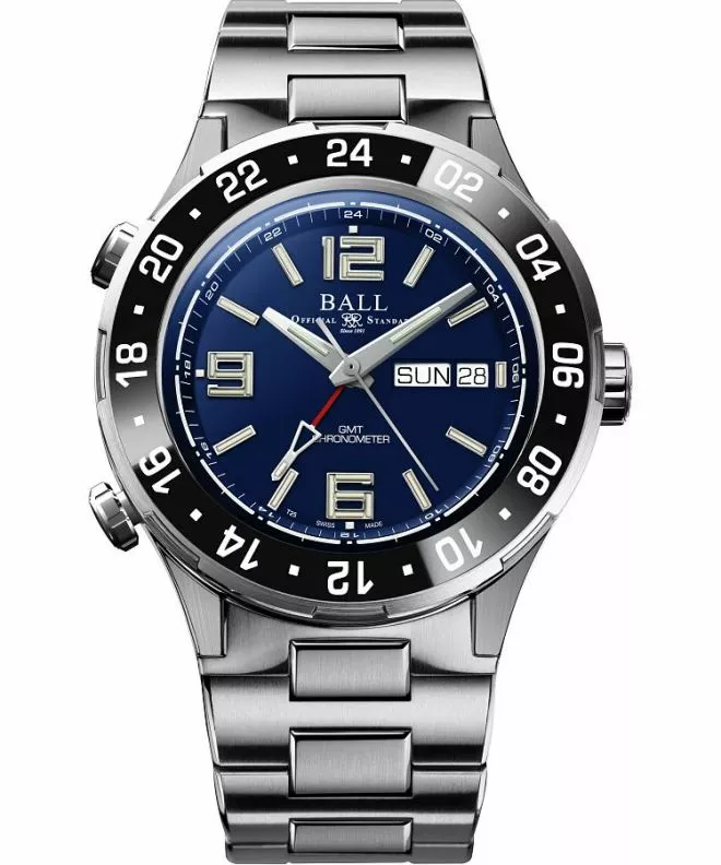 Zegarek męski Ball Roadmaster Marine GMT Automatic Titanium Chronograph DG3030B-S7CJ-BE