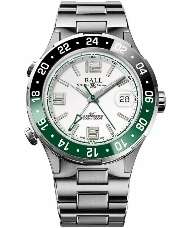 Zegarek męski Ball Roadmaster Pilot GMT Automatic Titanium Limited Edition DG3038A-S3C-WH
