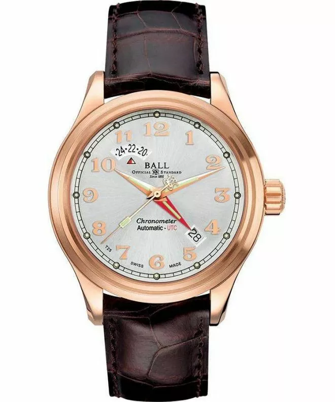 Zegarek męski Ball Trainmaster Cleveland Express Automatic Chronograph GM1020D-PG-LCJ-SL