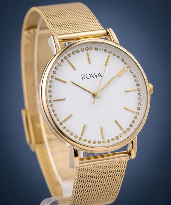 Zegarek BOWA Rio White-Gold Mesh 38 RI384-24-184M