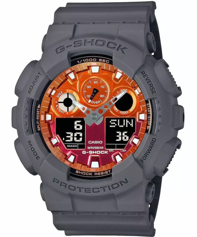 Zegarek męski Casio G-Shock Analog-Digital GA-100FL-8AER