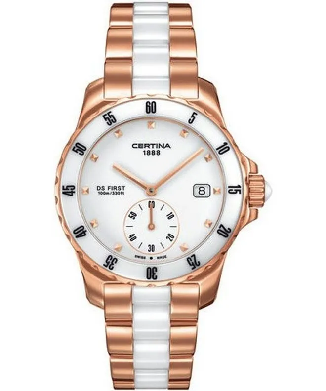 Zegarek damski Certina DS First Ceramic Lady C014.235.33.011.00 (C0142353301100)