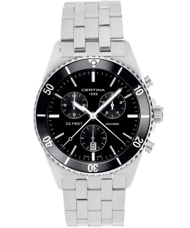 Zegarek męski Certina DS First Chronograph C014.417.11.051.02 (C0144171105102)