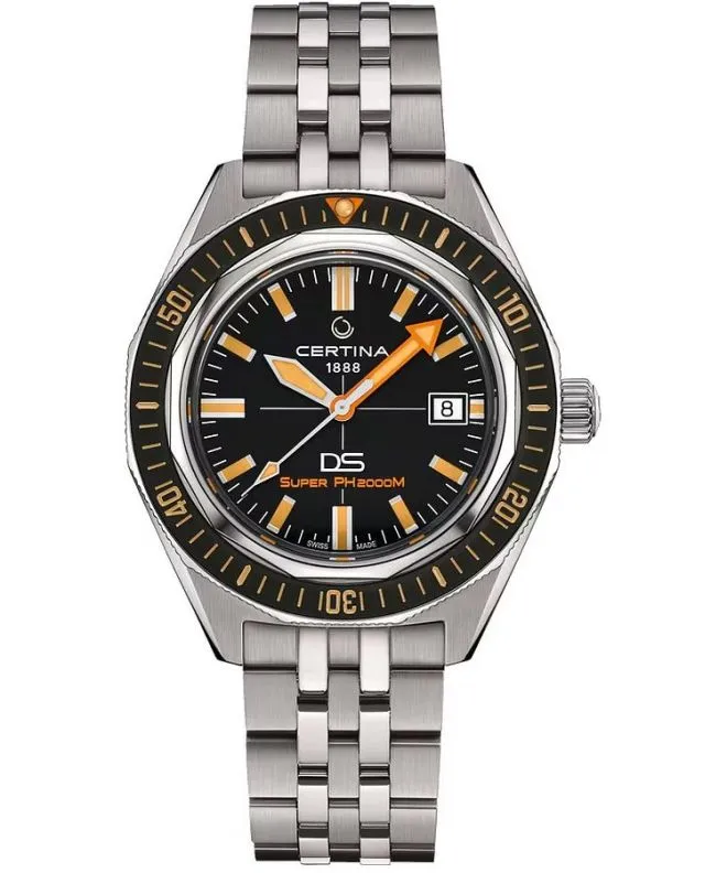 Zegarek Certina DS Heritage PH 2000M Automatic Titanium SET C050.607.44.051.02 (C0506074405102)