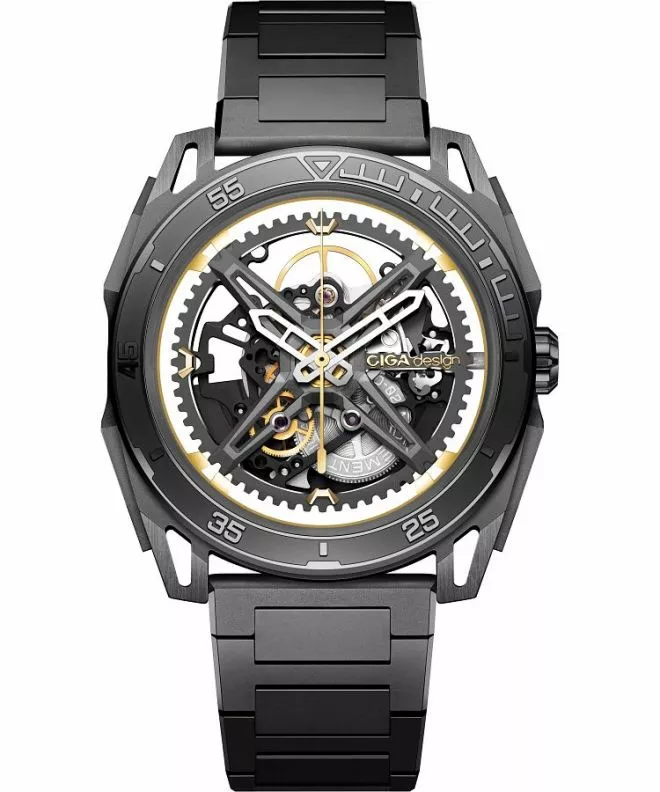 Zegarek męski Ciga Design Falcon Automatic Skeleton Z039-GG01-1G