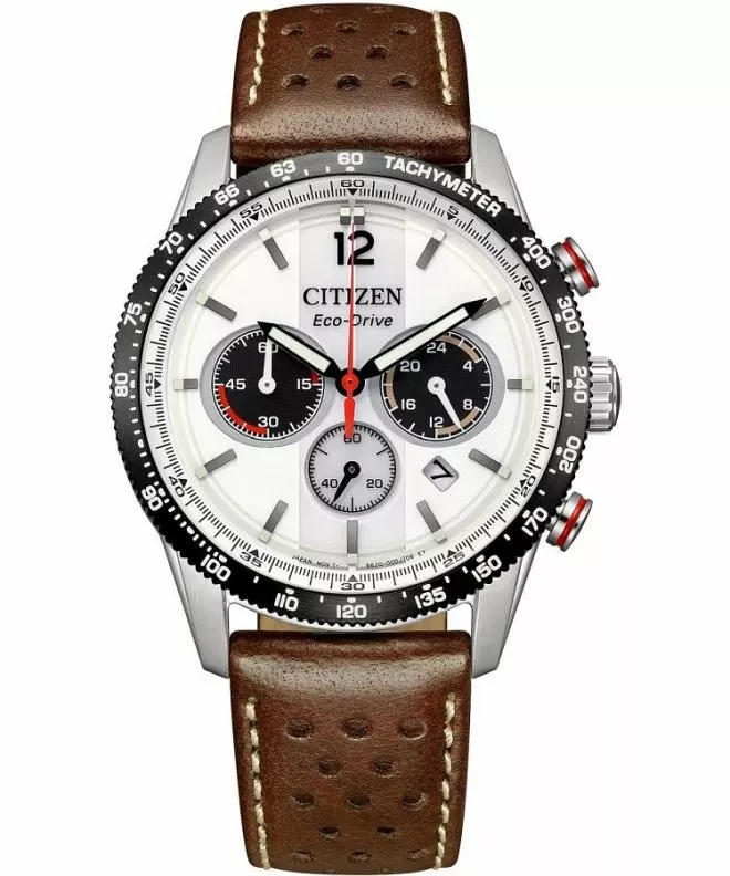 Zegarek męski Citizen Vintage Racing Eco-Drive Chronograph CA4714-04A