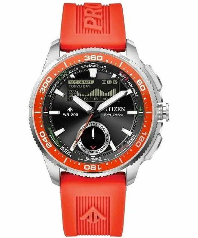 Zegarek męski Citizen Promaster Marine Wave Tracker Eco-Drive Chronograph JV3000-13E