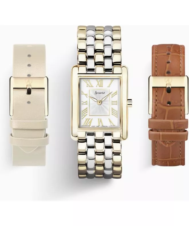 Zegarek damski Accurist Rectangle Gift Set B71009