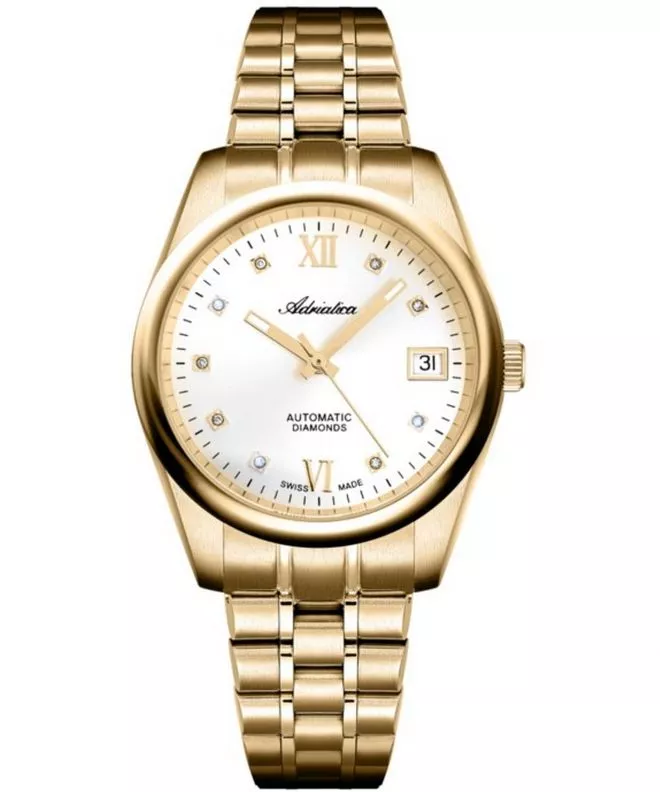 Zegarek damski Adriatica Classic Automatic Diamonds A3198.1183DA