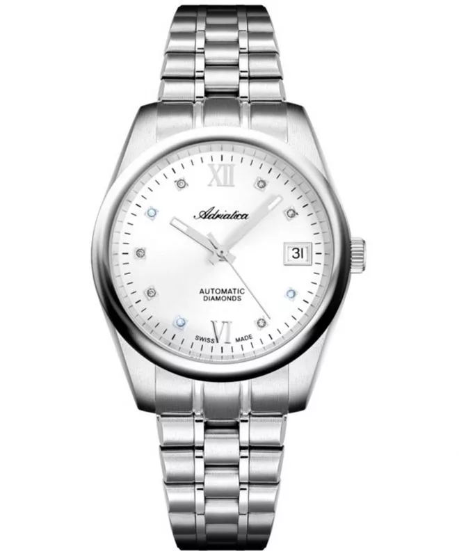 Zegarek damski Adriatica Classic Automatic Diamonds A3198.5183DA