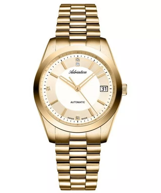 Zegarek damski Adriatica Classic Automatic Diamonds A3802.1111AD