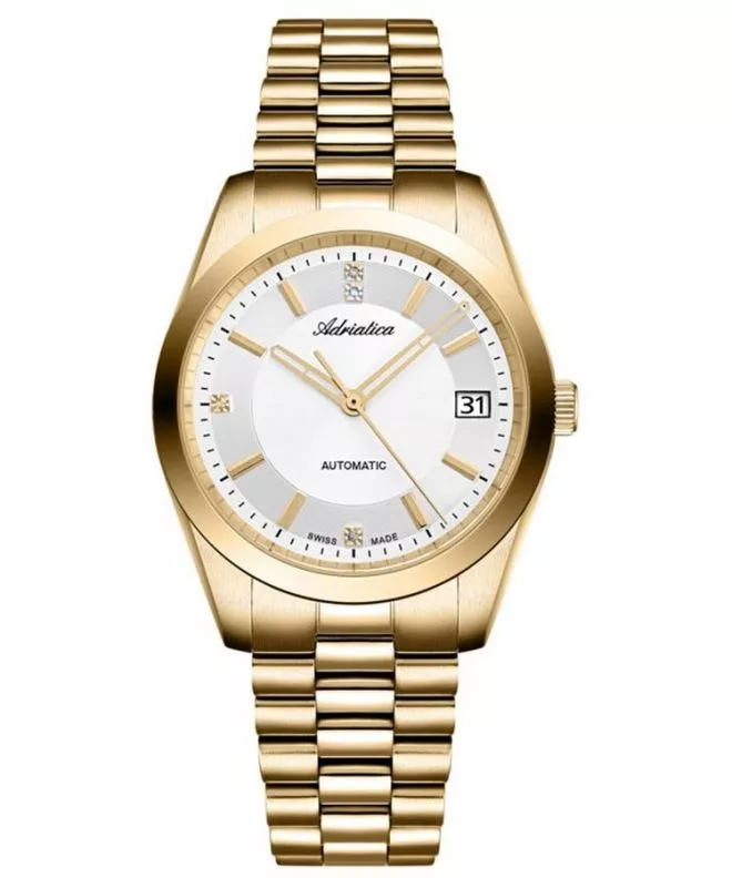 Zegarek damski Adriatica Classic Automatic Diamonds A3802.1113AD