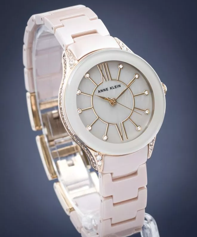 Zegarek damski Anne Klein Diamond Accented AK-2388TNGB
