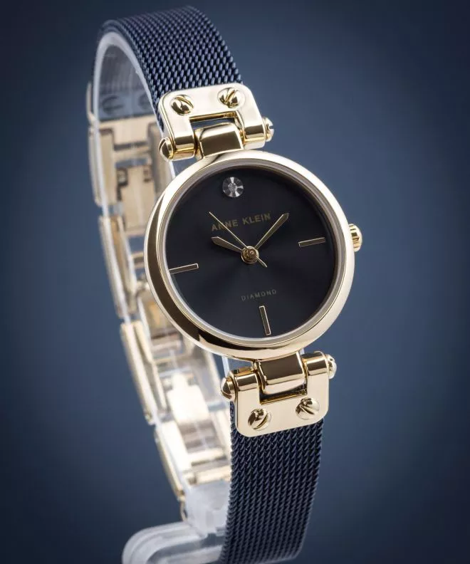 Zegarek damski Anne Klein Diamond Accented AK/3003GPBL