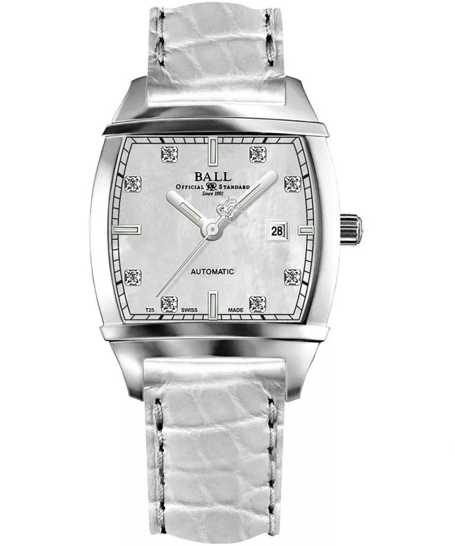 Zegarek damski Ball Transcendent Pearl Diamond Automatic NL1068D-L3J-WH
