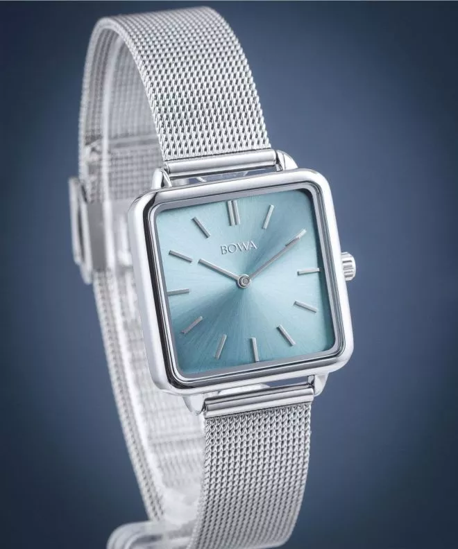Zegarek damski BOWA Vienna Ice-Blue Silver Mesh 29 VI295-95-165M