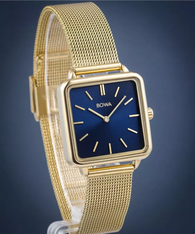 Zegarek damski BOWA Vienna Navy Blue-Gold Mesh 29 VI294-34-164M