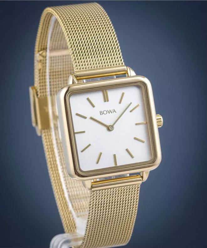 Zegarek damski BOWA Vienna White Gold Mesh 29 VI294-24-164M