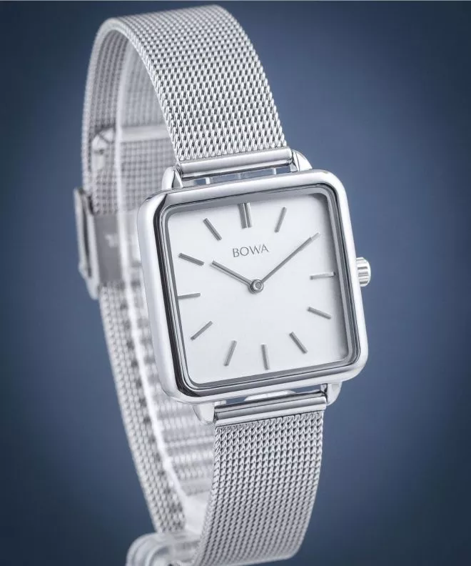 Zegarek damski BOWA Vienna White Silver Mesh 29 VI295-25-165M