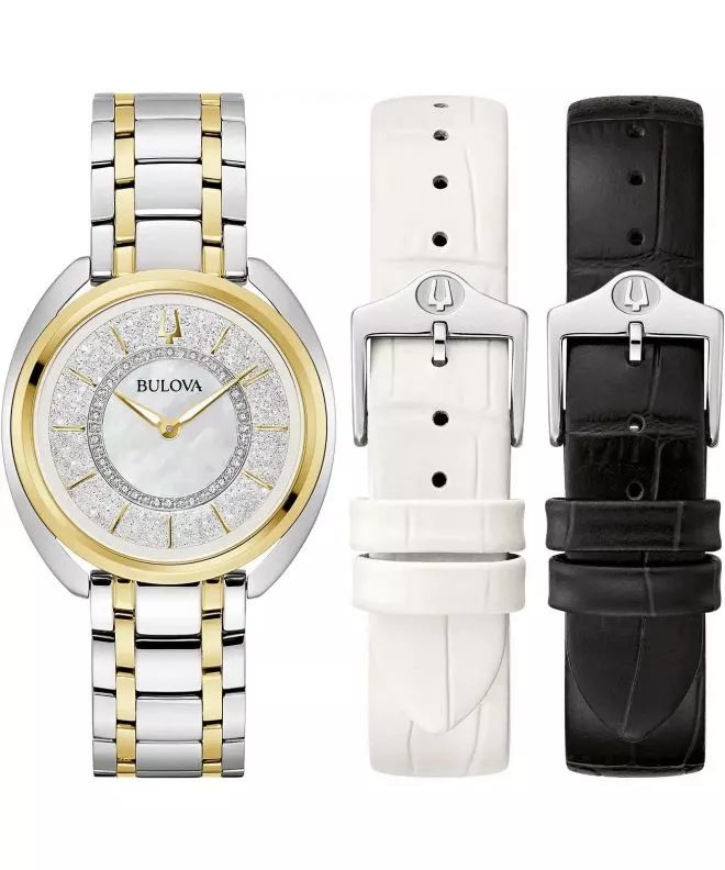 Zegarek damski Bulova Duality Diamonds Gift Set 98X134