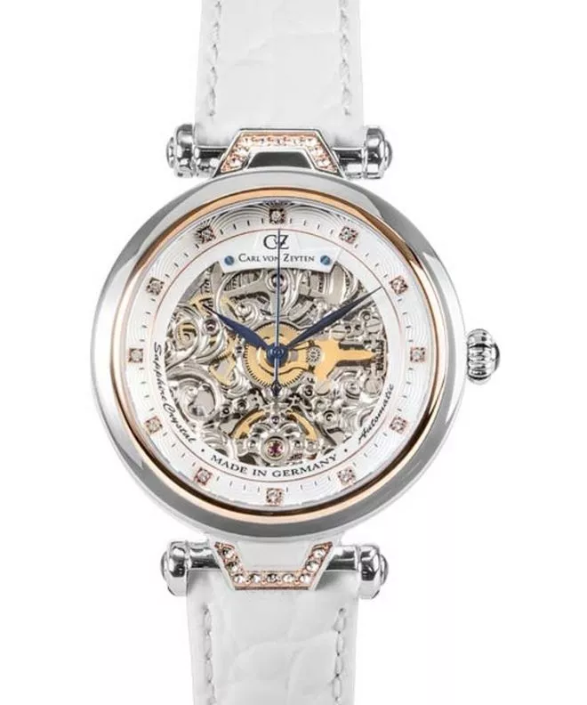 Zegarek damski Carl von Zeyten Simonswald Automatic CVZ0070RWHS