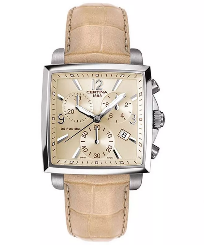 Zegarek damski Certina DS Podium Lady Square Chronograph C001.317.16.267.00 (C0013171626700)