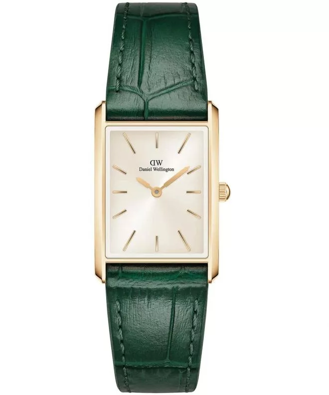 Zegarek damski Daniel Wellington Bound Crocodile Champagne Sunray Gold 22 22 DW00100695